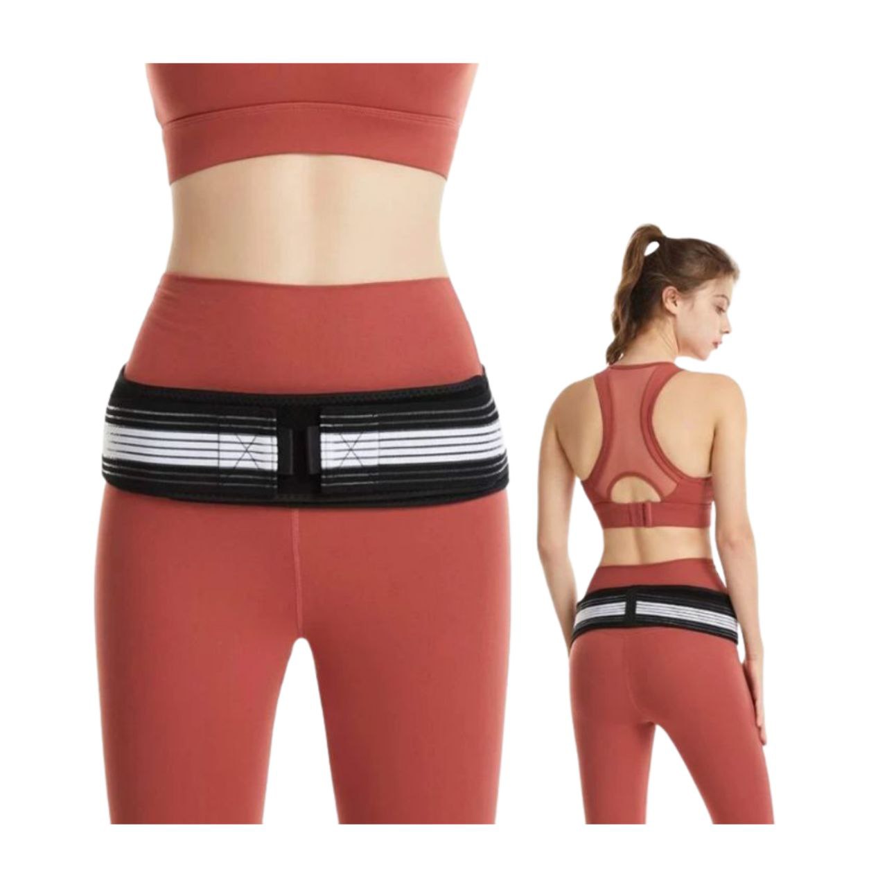 Ceinture de soutien pelvienne réglable en néoprène – Soulagement ciblé des douleurs de hanche, coccyx et dos